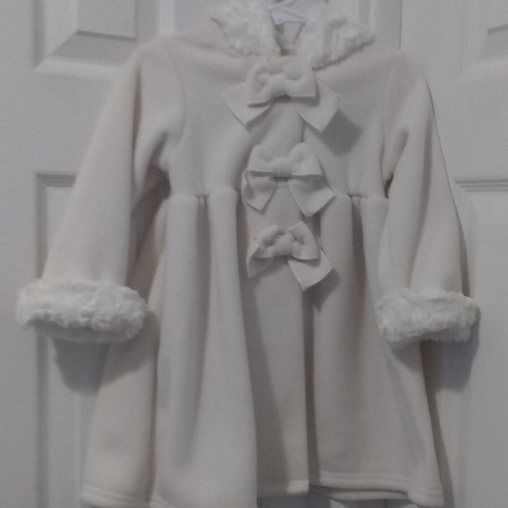 Baby Girl Size 24 Months Dressy White Coat